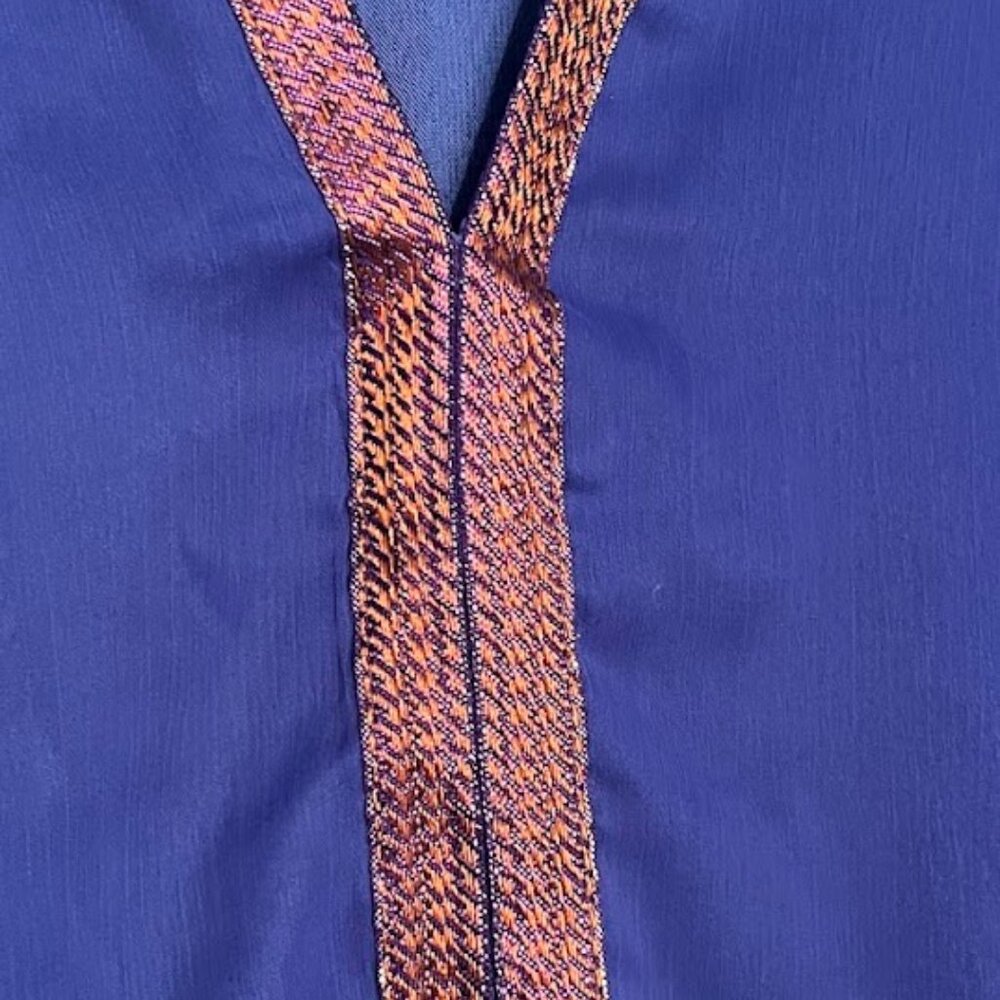 Royal Blue A-Line Kurta – Effortless Evening Elegance